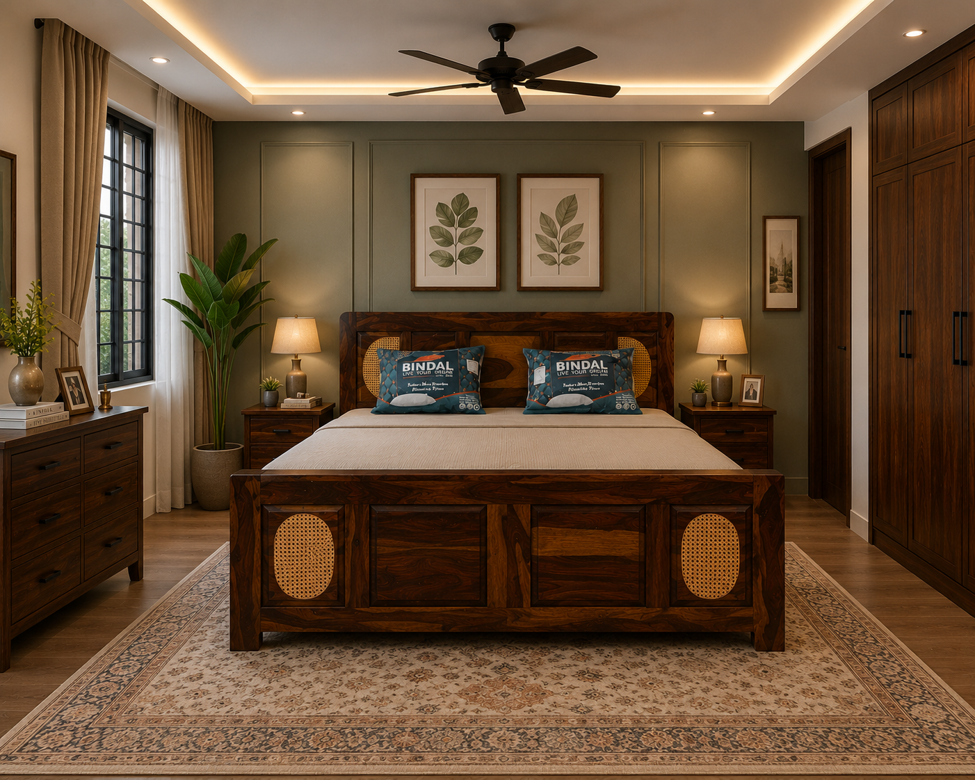 Royal Heritage Cane Bed